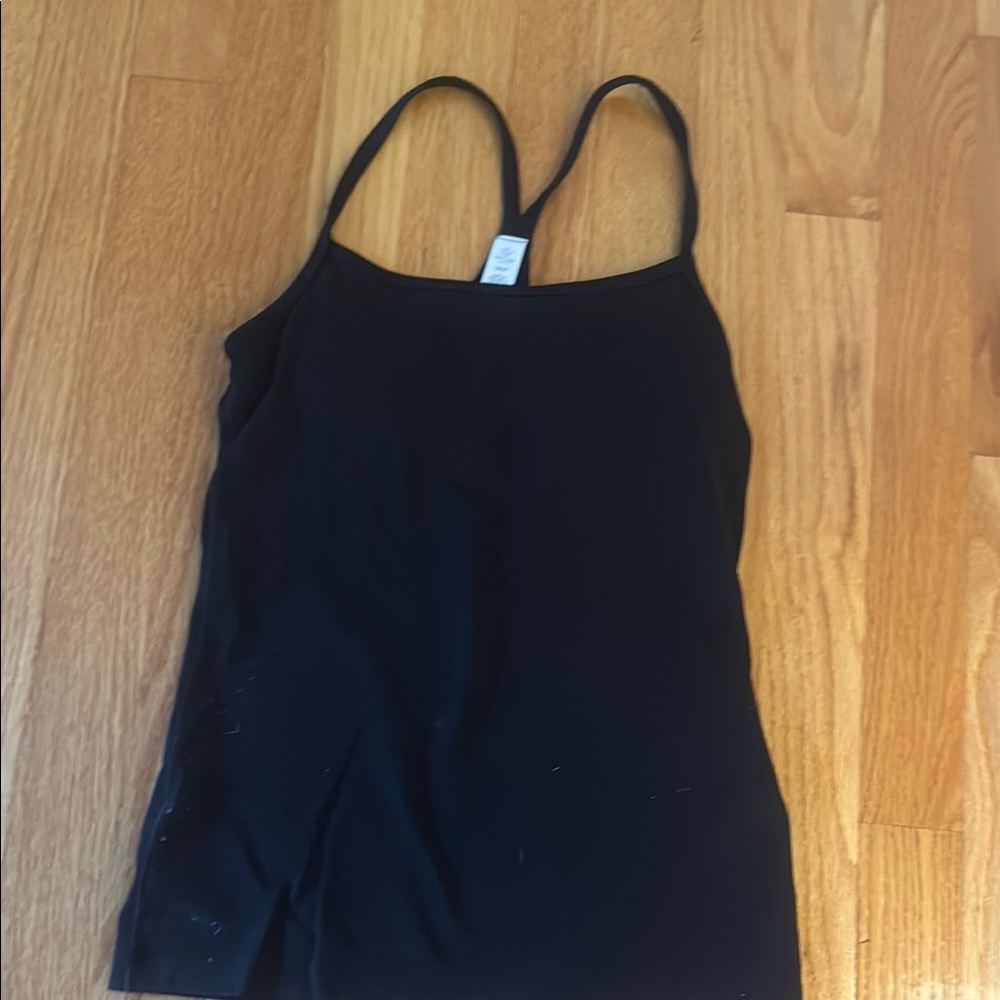 Aerie Black Fitted Sleeveless Camisole Top